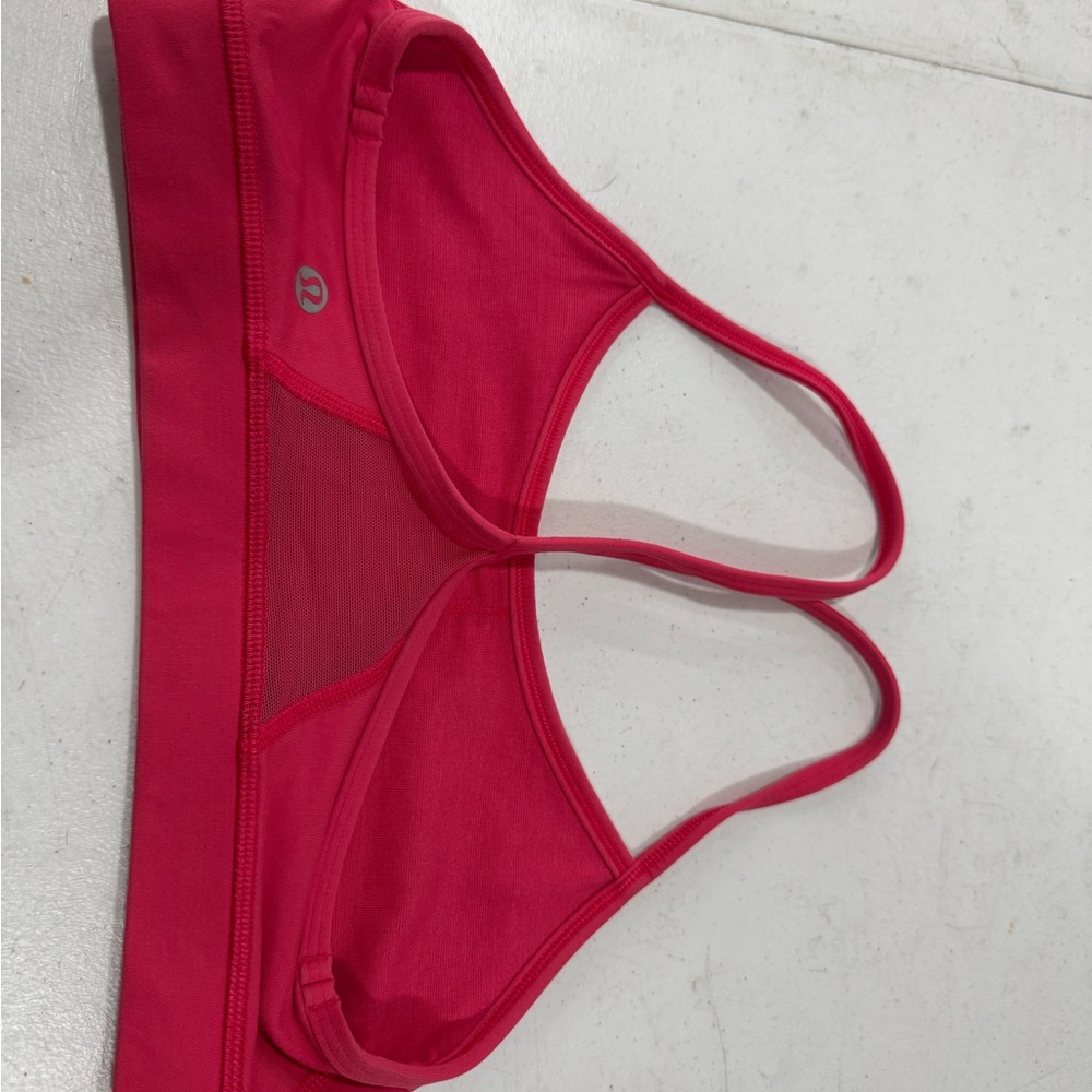 Lululemon Athletica Pink Sports Bra with Double Straps